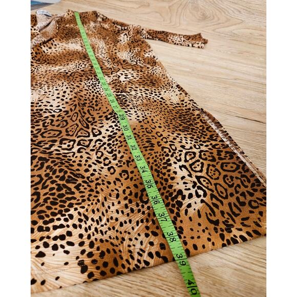 Carolyn Strauss Collection Animal Print Open Front Cardigan Kimono Plus Size 2X - Picture 7 of 10